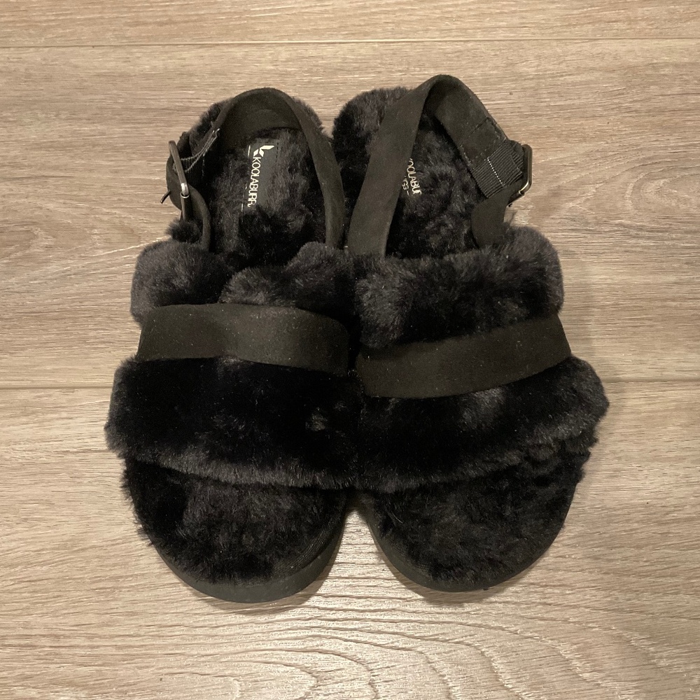 Koolaburra All Fuzzed Out Black Size 7